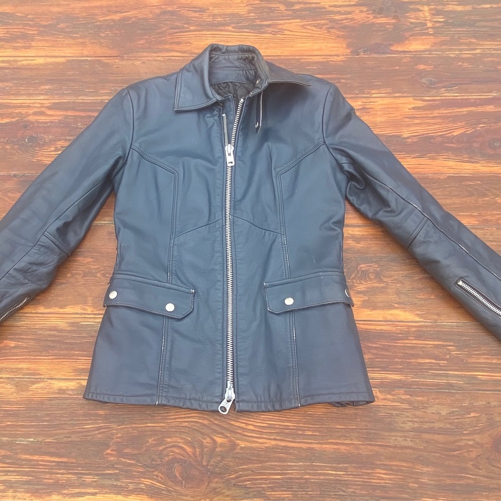 Vintage Bristol Leather Moto Jacket